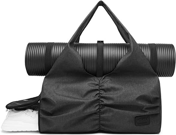 Fashion Women Yoga Gym Bag with Independent Shoe Compartment and Yoga Mat Holder | Amazon (US)