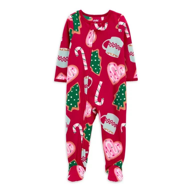 Carter's Child of Mine Baby and Toddler Holiday One-Piece Pajamas, Sizes 12M-5T | Walmart (US)