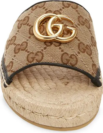 Pilar Original GG Canvas Espadrille Slide Sandal | Nordstrom