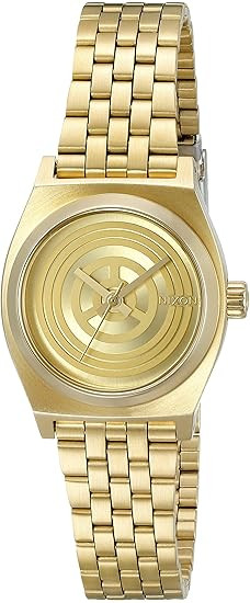 Nixon Reloj casual de acero inoxidable de cuarzo dorado A399SW-2378-00 Small Time Teller SW, C-3P... | Amazon (US)
