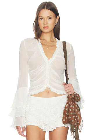 Tularosa Palomita Blouse in Ecru from Revolve.com | Revolve Clothing (Global)