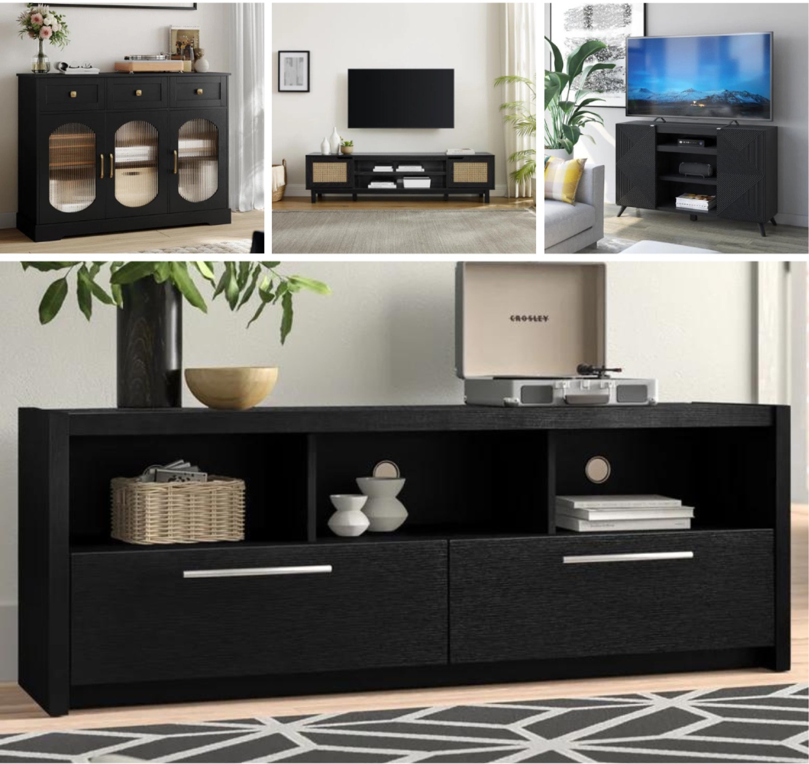 Wayfair media consoles and sideboard cabinets.

home decor // amazon home // living room furniture // curtains // console table // living room design // media console

#LTKFind #LTKhome #LTKsalealert
