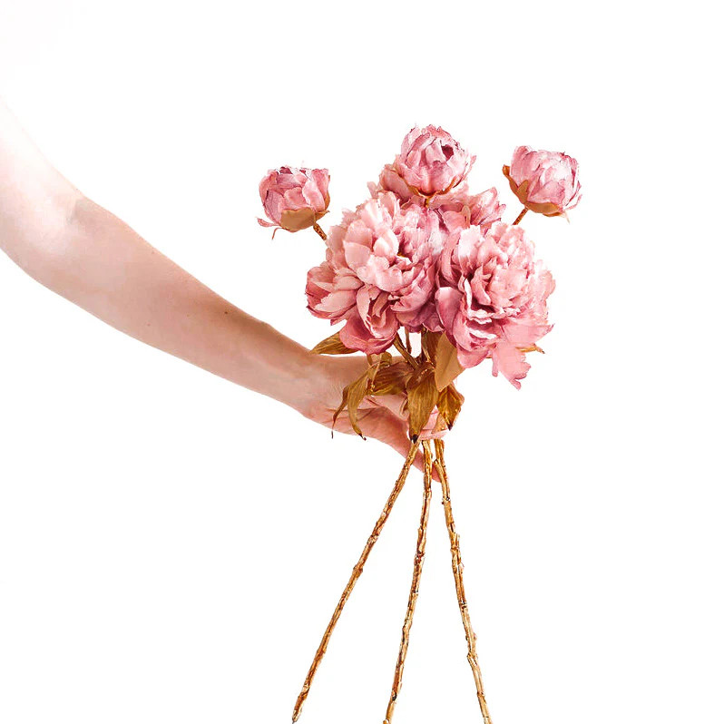 Peony Stem Pink | Purple Rose Home