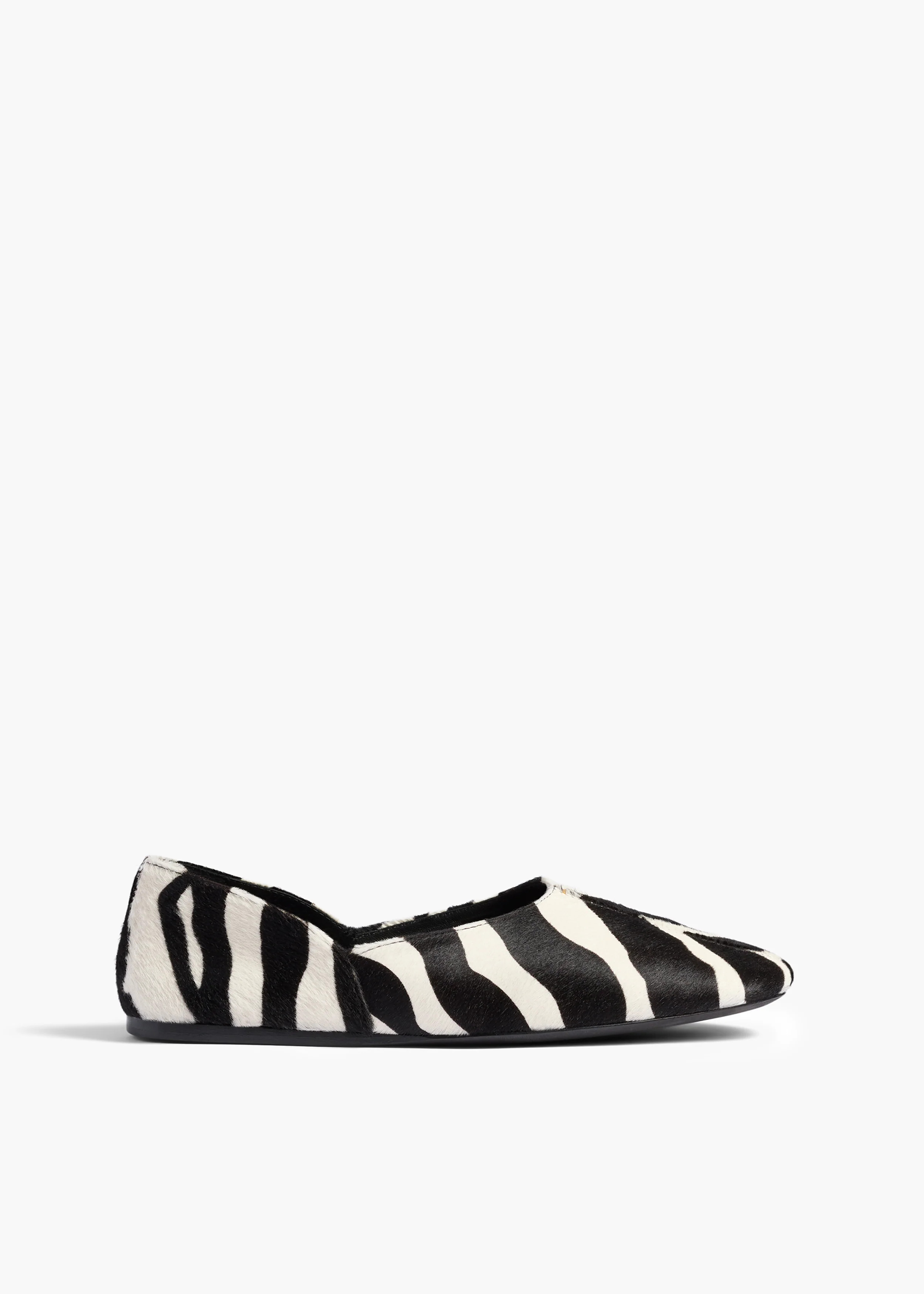 KHAITE - Jane Flat In Zebra Haircalf | Khaite