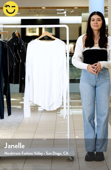 We the Free Arden Extra Long Cotton Top | Nordstrom