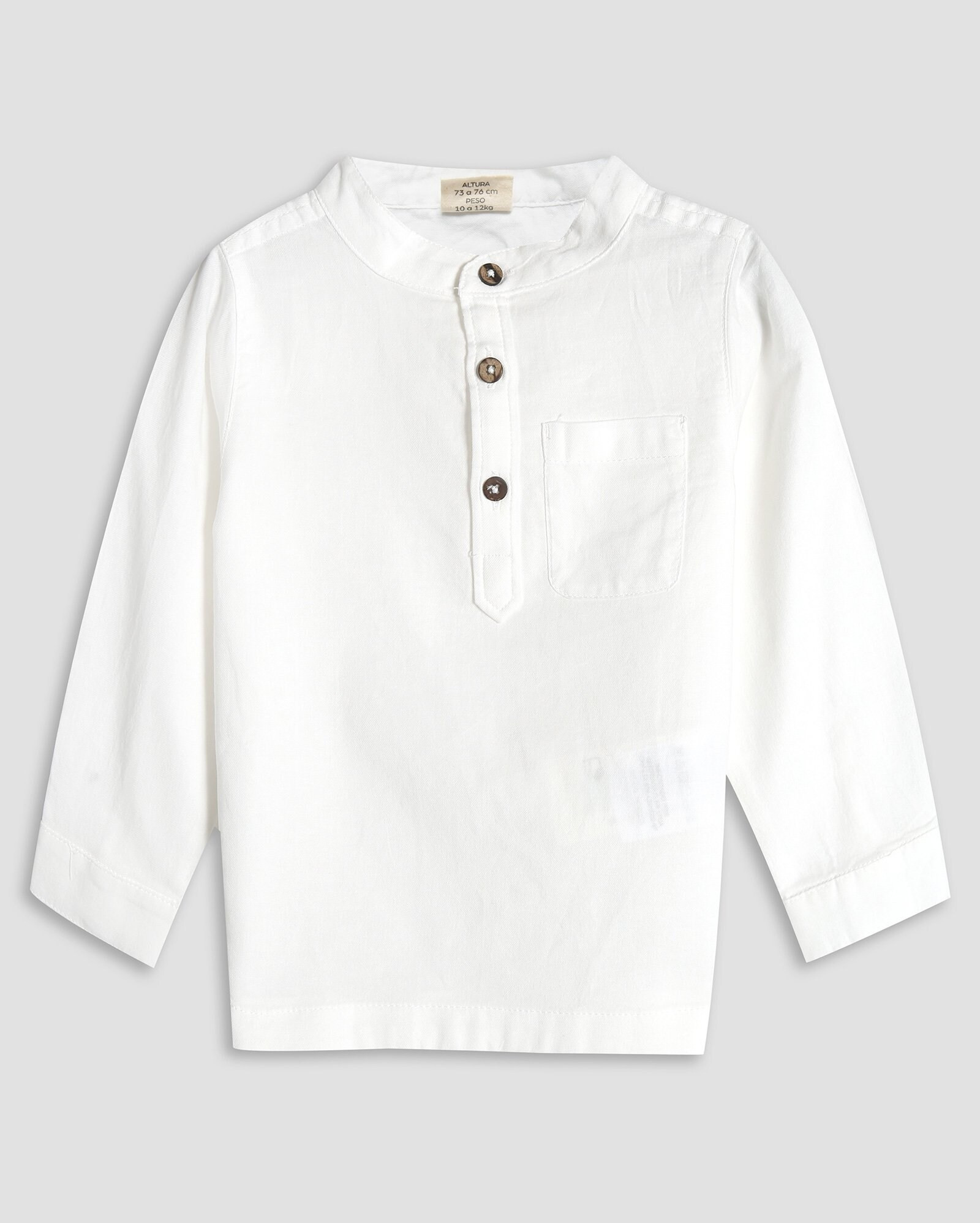 Camisa bebê gola padre branca | Baby Way by Riachuelo | Riachuelo (BR)
