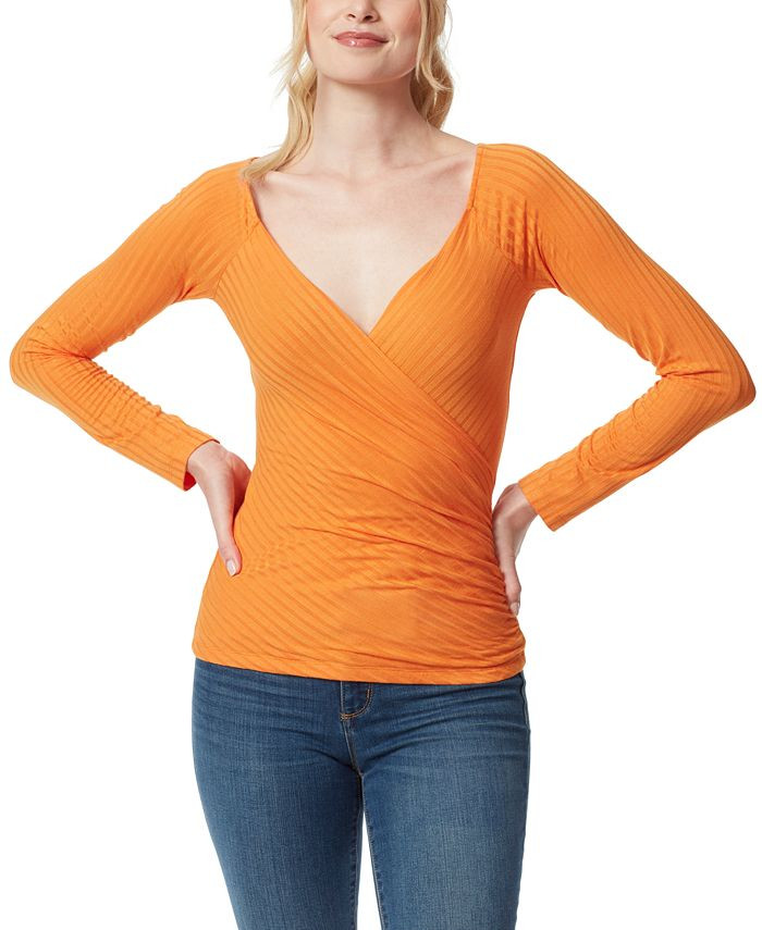 Jessica Simpson Kiki Faux-Wrap Top & Reviews - Tops - Women - Macy's | Macys (US)