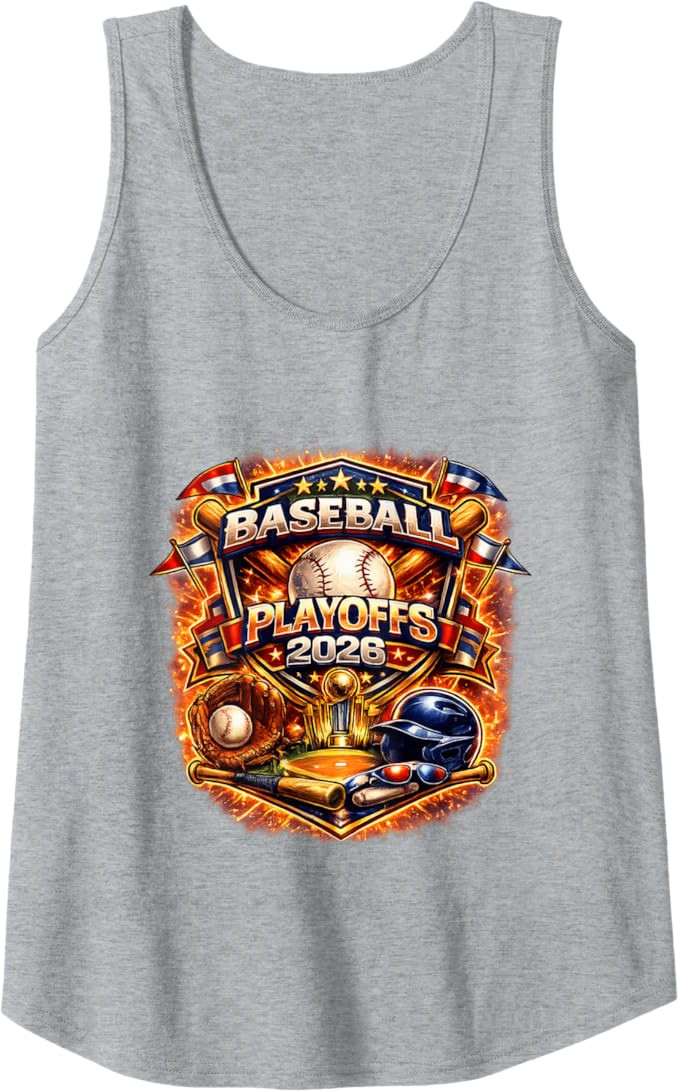 Baseball Playoffs 2026 Graphic Vintage Style Design Tank Top | Amazon (US)