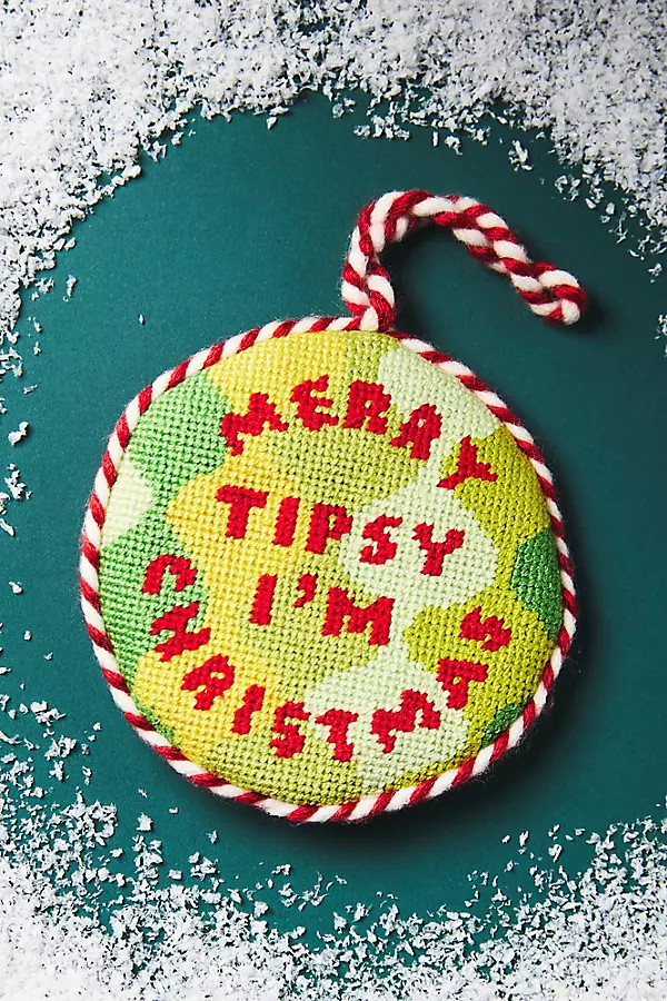 Furbish Studio Needlepoint Embroidered Ornament | Anthropologie (US)