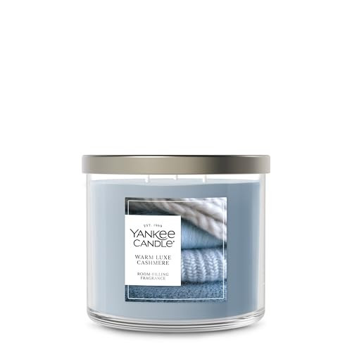 Yankee Candle Warm Luxe Cashmere, Holiday Scented Candle, 14.5oz 3-Wick Candle Jar with up to 40 Hours Burn Time, Giftable, Holidays | Amazon (US)