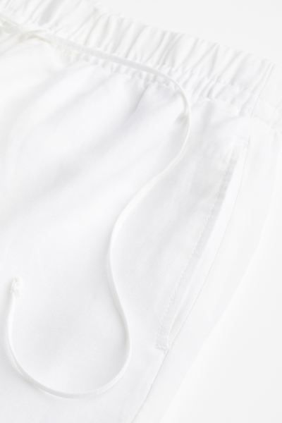 Linen-blend Pull-on Pants | H&M (US)