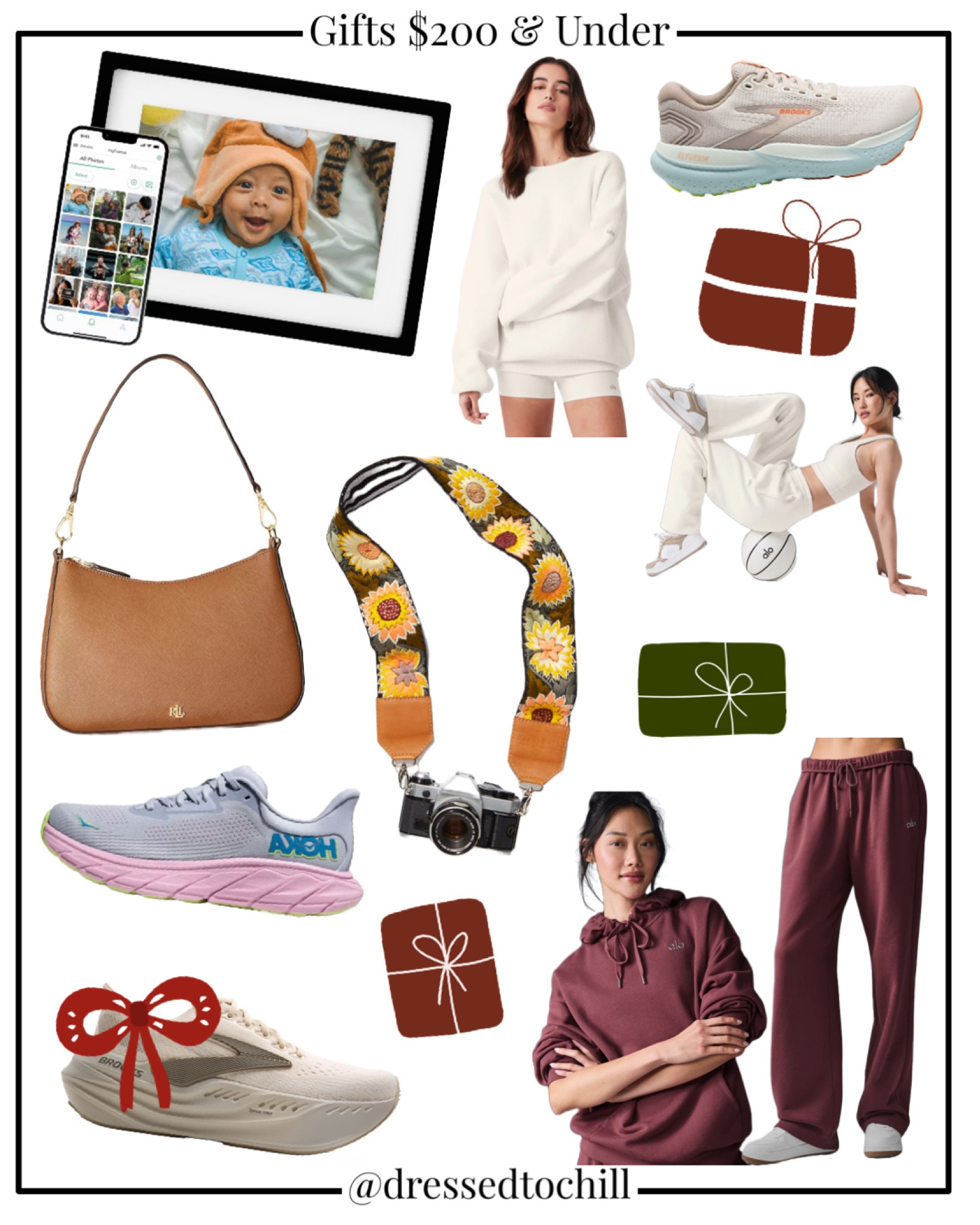 Gifts $200 or under! This RL bag is one of my favorites and it’s on such a great sale right now. The Alo scholar set — I have three of them! I have the white, black, and espresso and they are quite literally the best sets I’ve ever owned, I would live in them every day if I could! Such a cozy upgrade to your normal loungewear or sweat sets!

#LTKHoliday #LTKSaleAlert #LTKGiftGuide