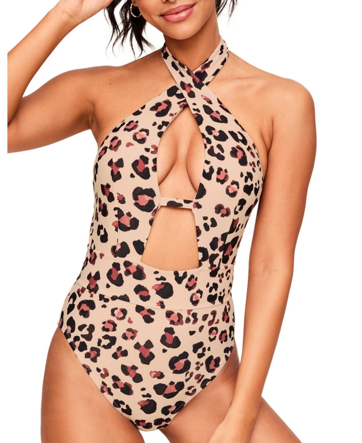 Adore Me Women's Brinlee Swimwear One-Piece - Animal brown | Macy's