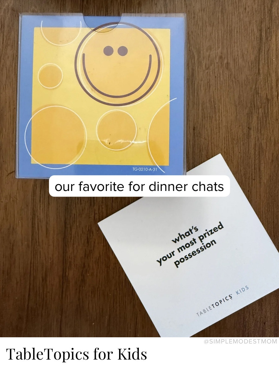 We’ve been loving these at the dinner table lately. The questions are such a fun way to hear the kids’ personalities come out and spark sweet family conversations.

#LTKKids #LTKmomlife #LTKstorytime