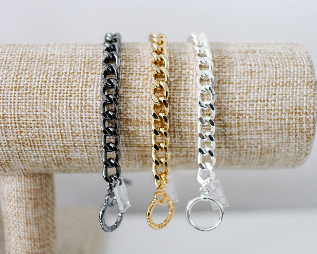 Curb Chain Bracelet - Etsy | Etsy (US)