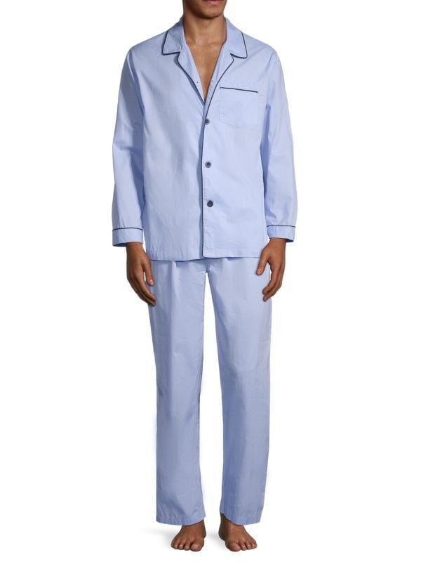 2-Piece Poplin Pajama Set | Saks Fifth Avenue OFF 5TH