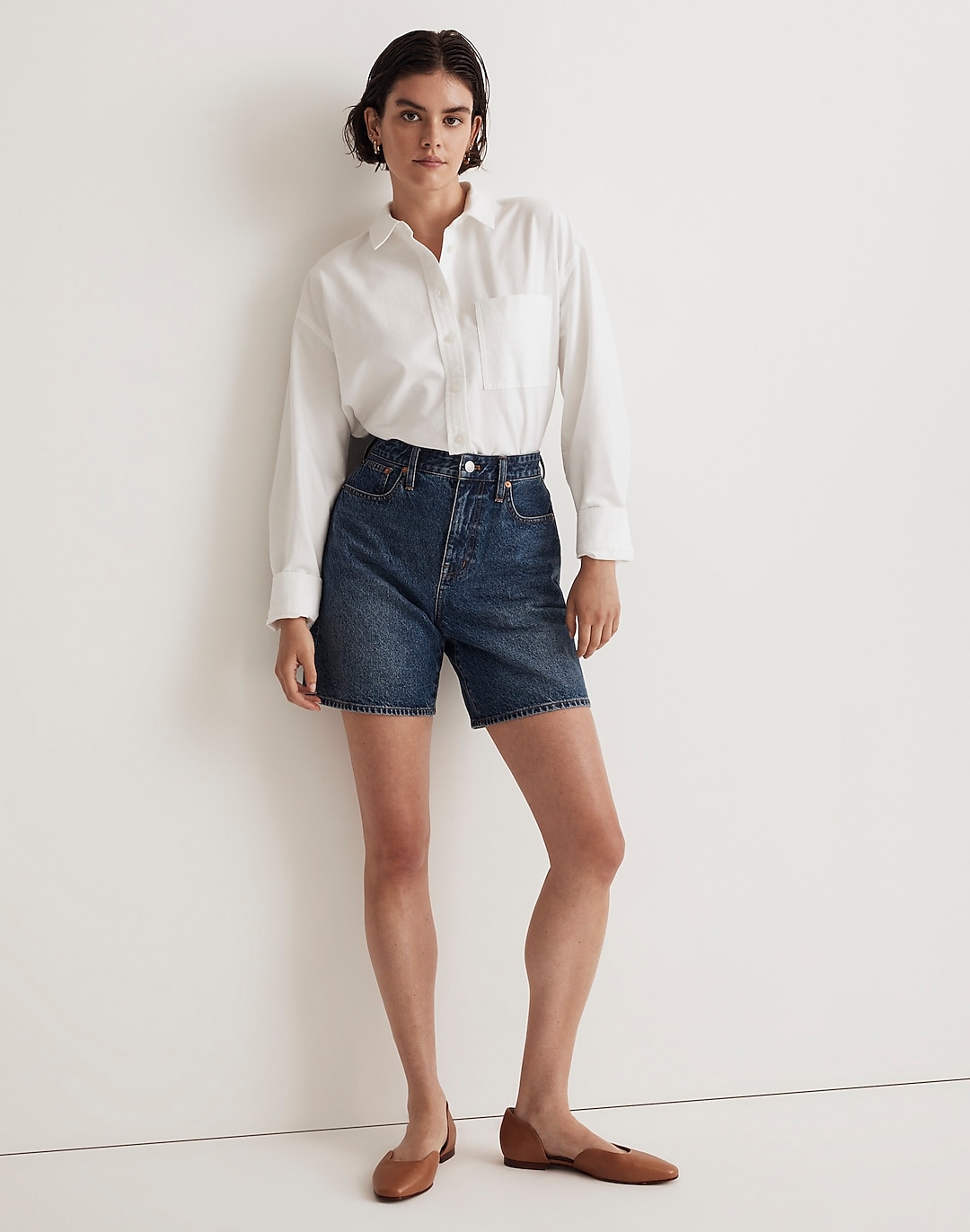 Baggy Jean Shorts in Valmont Wash | Madewell