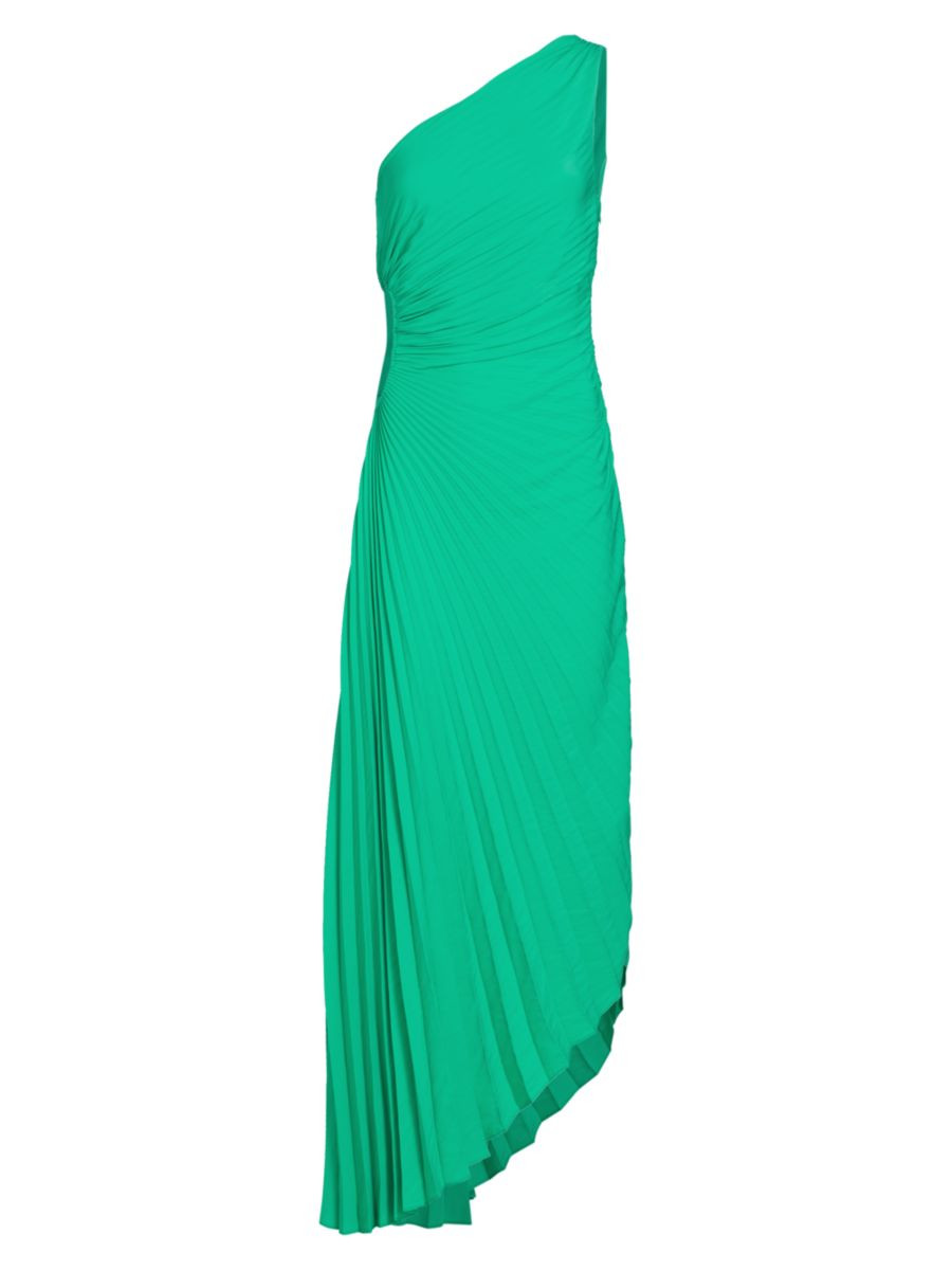 Delfina Pleated One-Shoulder Gown | Saks Fifth Avenue