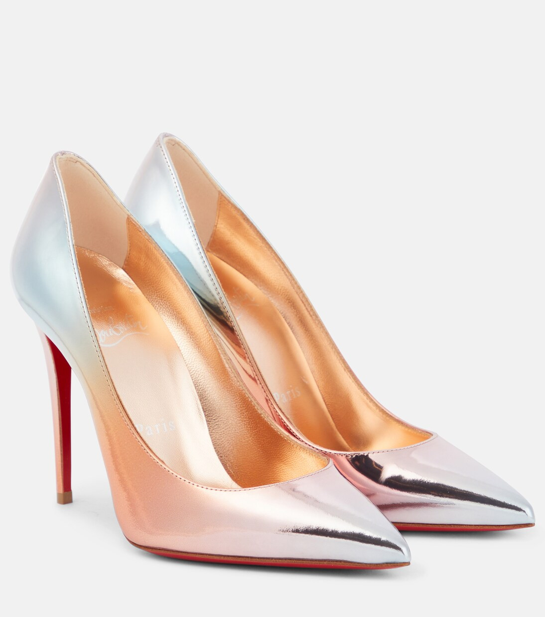 Kate 100 metallic leather pumps | Mytheresa (US/CA)