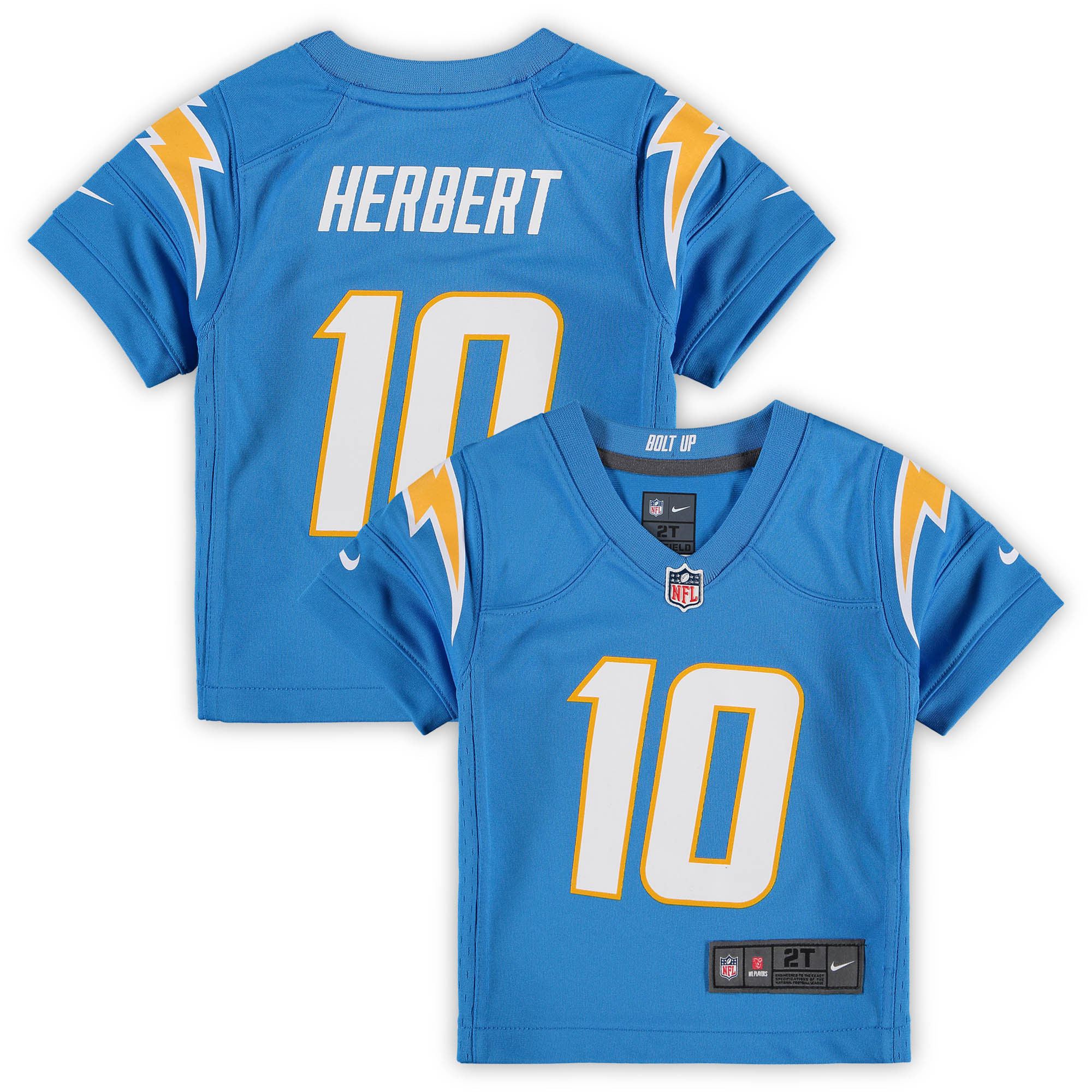 Toddler Nike Justin Herbert Powder Blue Los Angeles Chargers Game Jersey | Fanatics