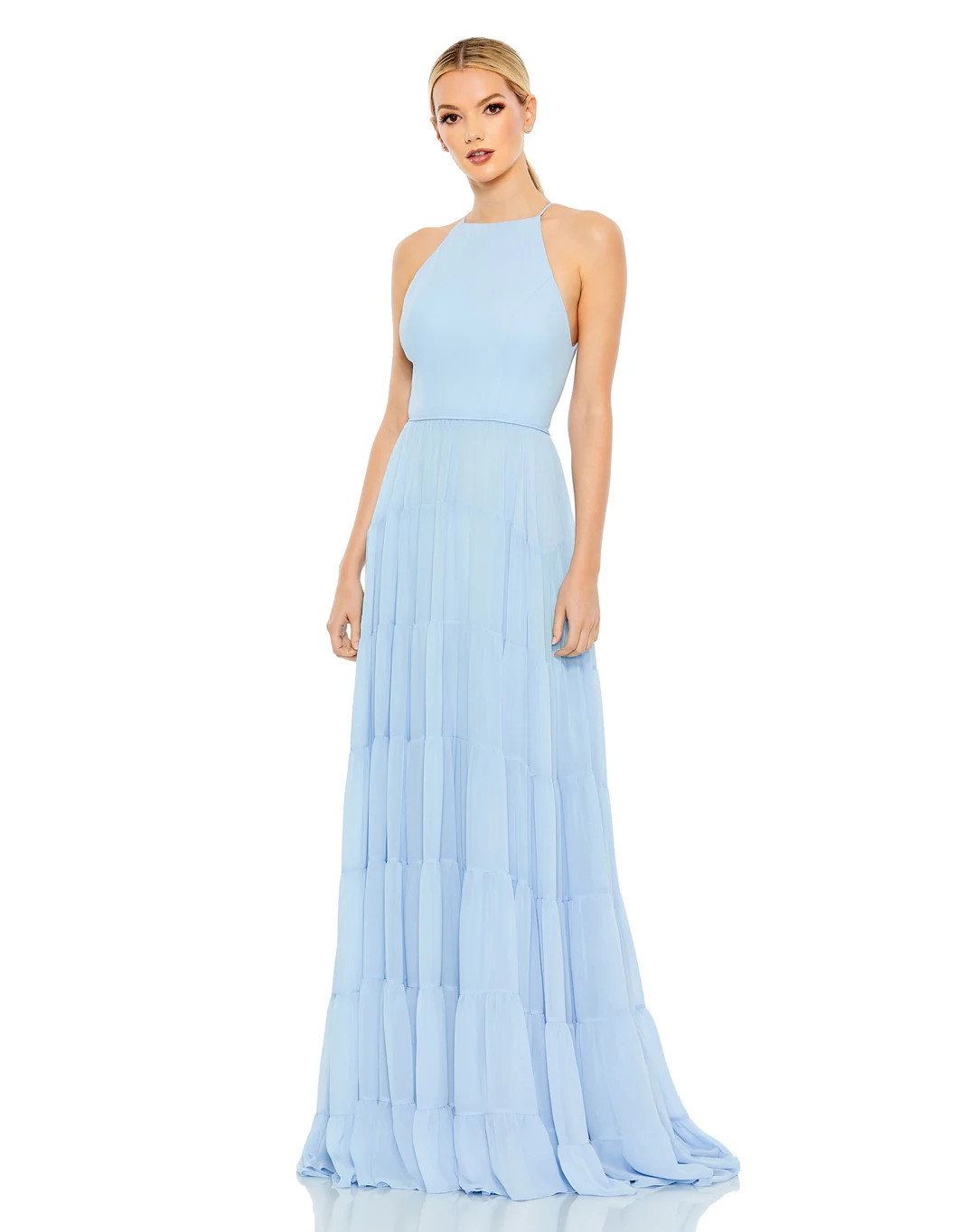 Ruffle Tiered A Line Gown | Mac Duggal