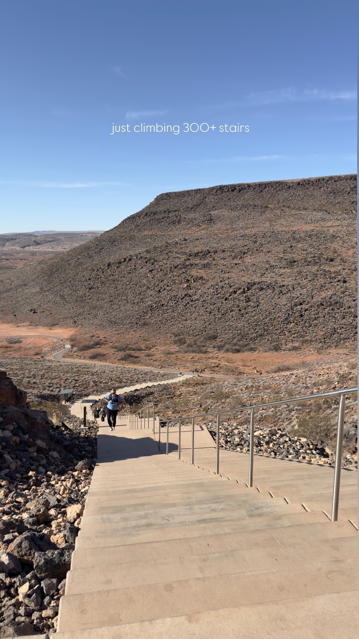 just climbing 300+ stairs