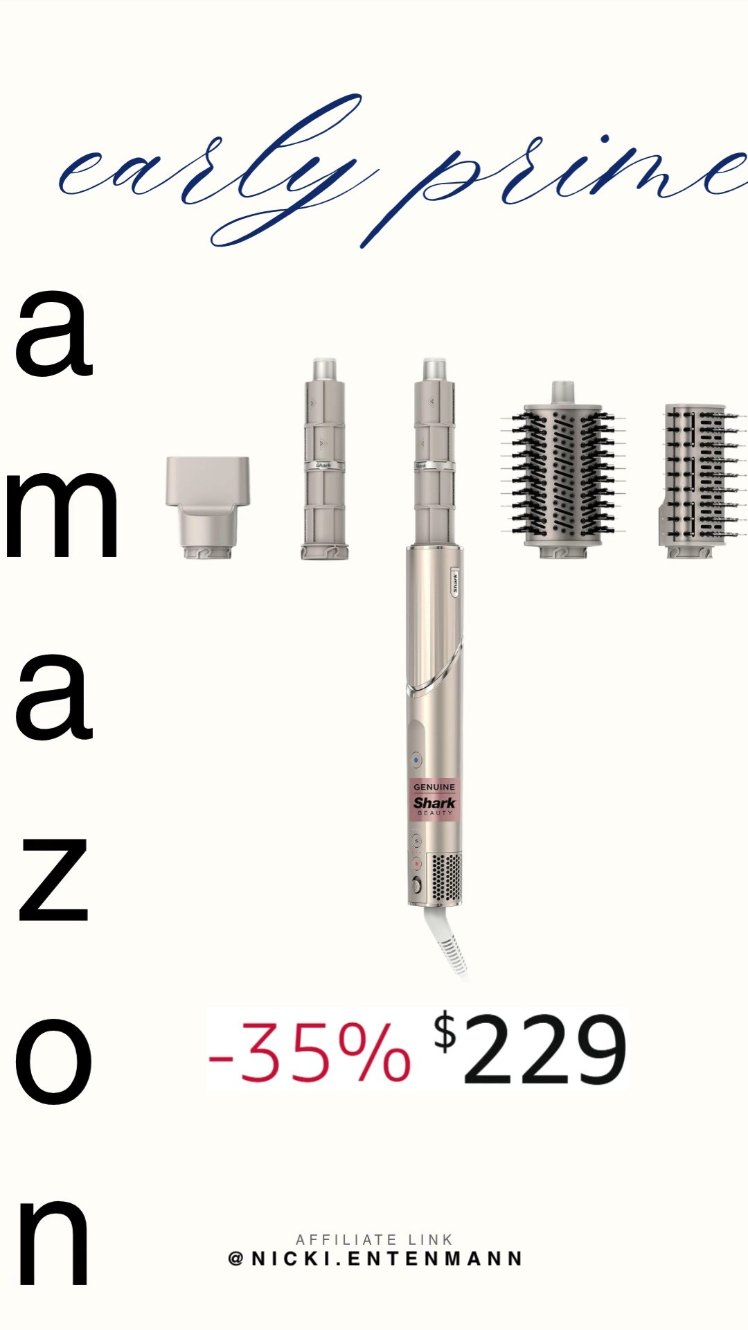 Style meets innovation with Shark FlexStyle Air Multi Styler and Drying System Coanda Curlers crafted for effortless hair transformations. Perfect for curls, waves, or sleek looks, it blends speed, shine, and confidence seamlessly. #sharkflexstyle #hairstyler #multistyler #hairtools #beautydevice #modernliving #haircareessentials #stylingtools #amazonfinds #shoppingdeal 💇‍♀️✨🌸 

 #LTKgrwm #LTKSaleAlert #LTKBeauty