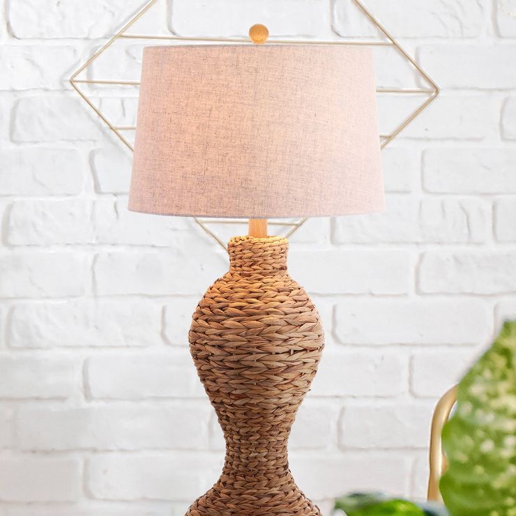 31" Elicia Seagrass Weave Table Lamp (Includes LED Light Bulb) Brown - JONATHAN Y | Target