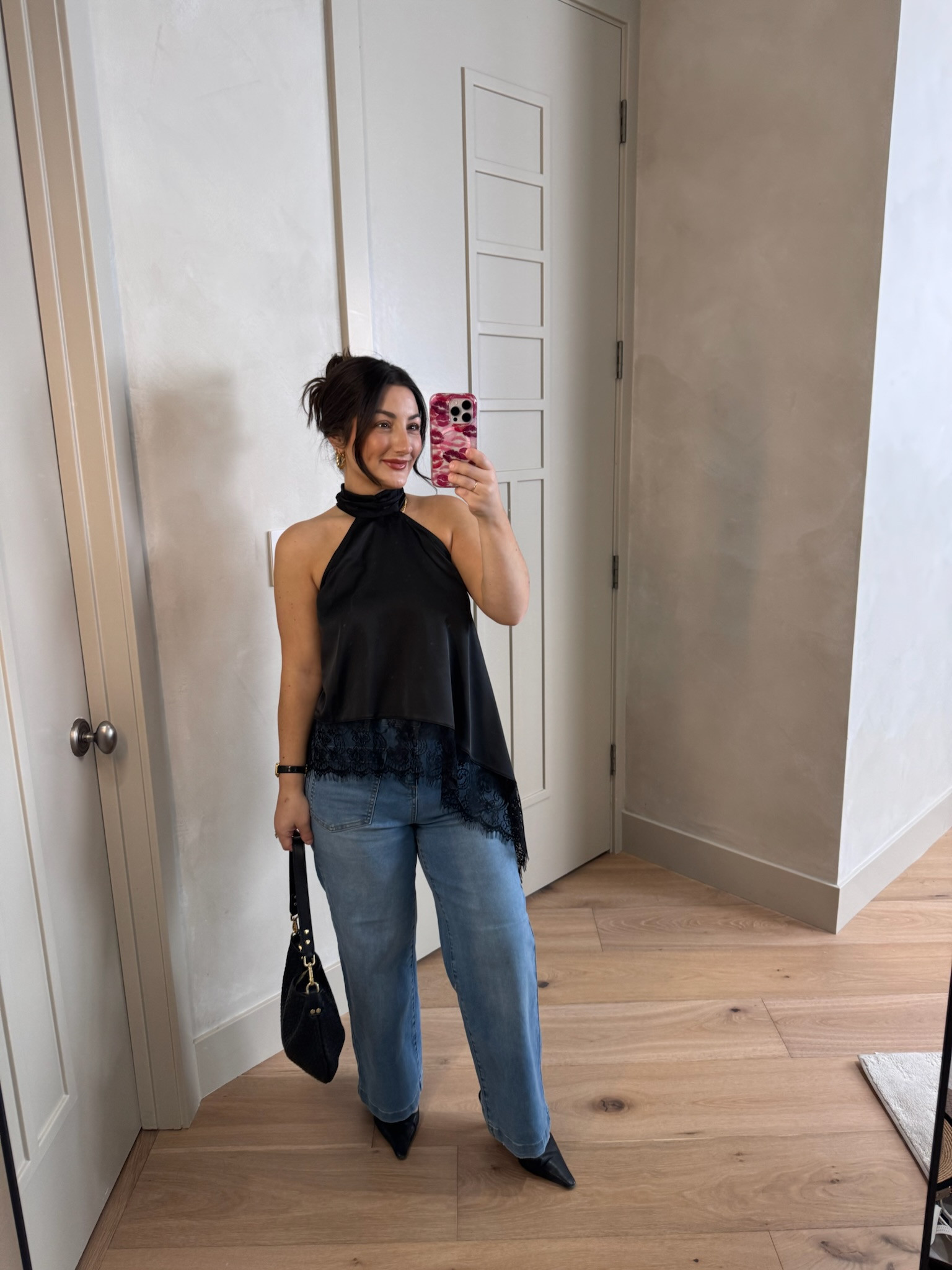 Love this asymmetrical top with lace trim detail! 

Top size small, jeans size 6 

5'0" 140lbs
Petite friendly

#LTKdayinmylife #LTKootd #LTKPetite