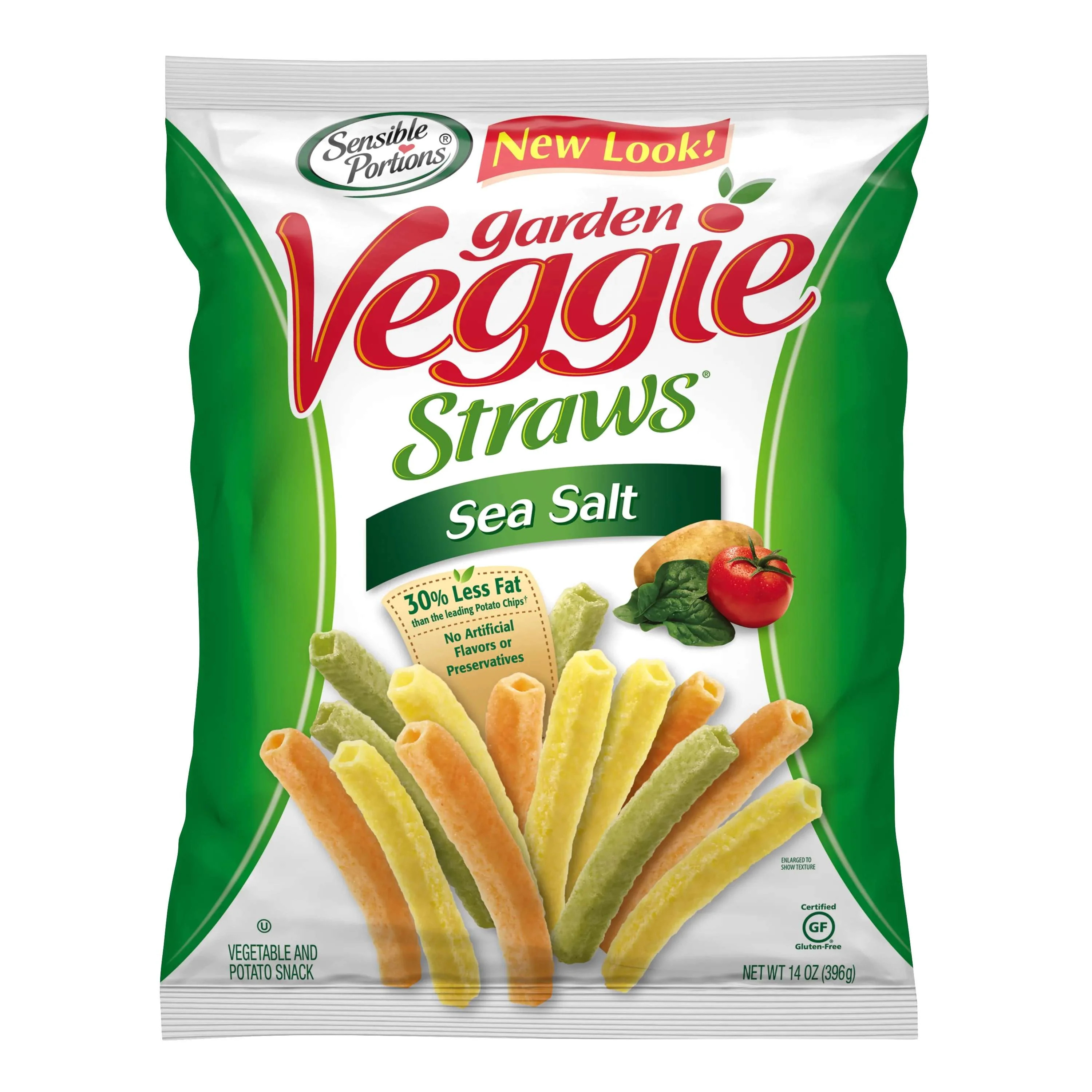 Sensible Portions Garden Veggie Straws, Sea Salt, 14 oz | Walmart (US)