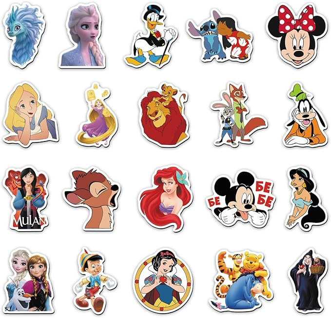 Disney Cartoon Character Fridge Magnets Set - 20 Pcs Mixed Classic Disney Refrigerator Magnets, C... | Amazon (US)