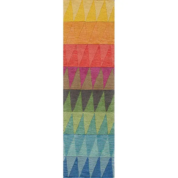 Momeni Delhi Hand Tufted Wool Contemporary Geometric Area Rug | Bed Bath & Beyond