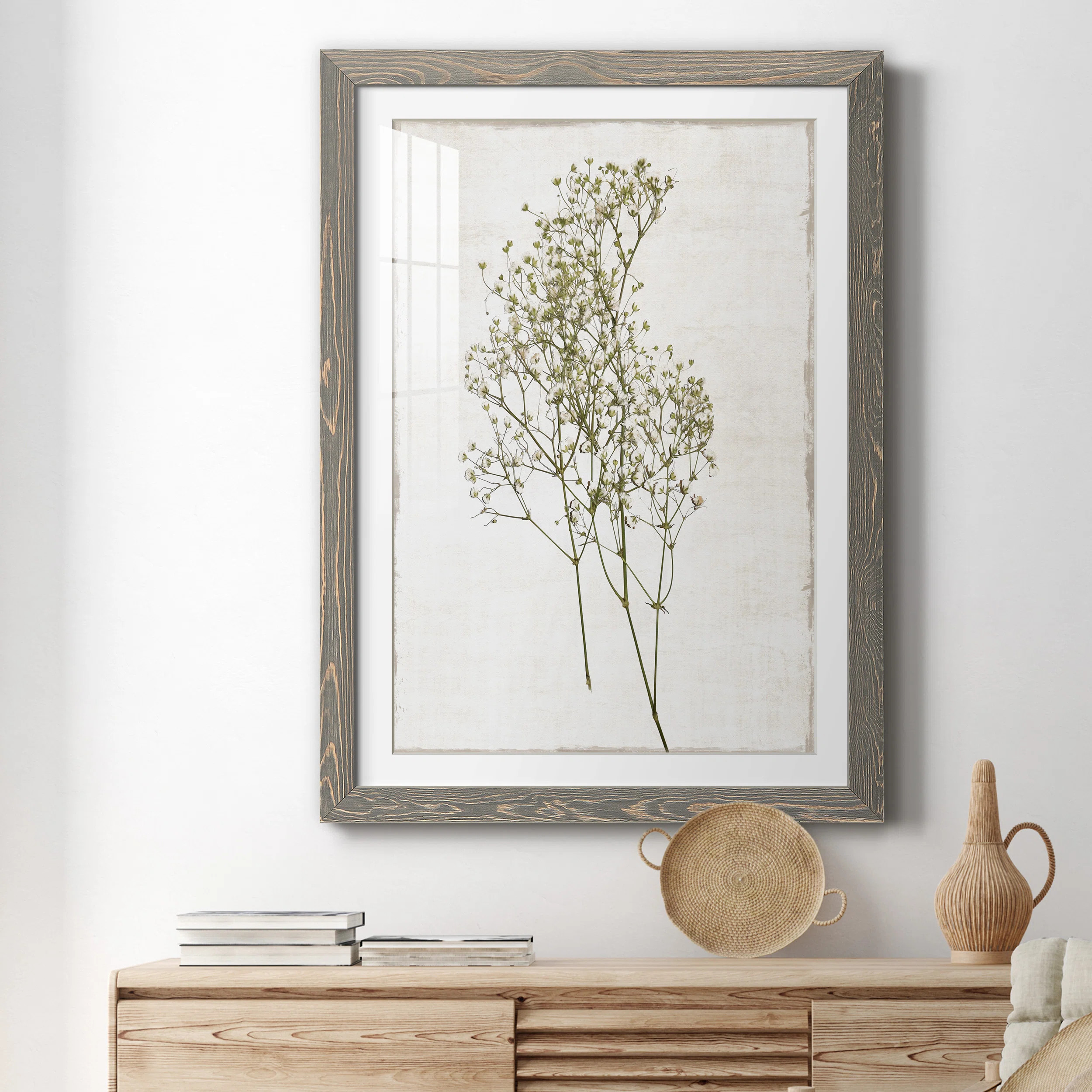 Gracie Oaks Farmhouse Pressed Flower I - Picture Frame Painting | Wayfair | Wayfair North America