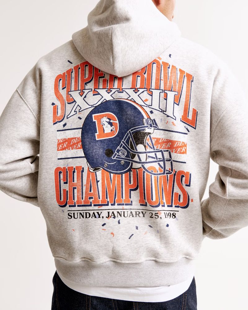 Denver Broncos Graphic Popover Hoodie | Abercrombie & Fitch (US)