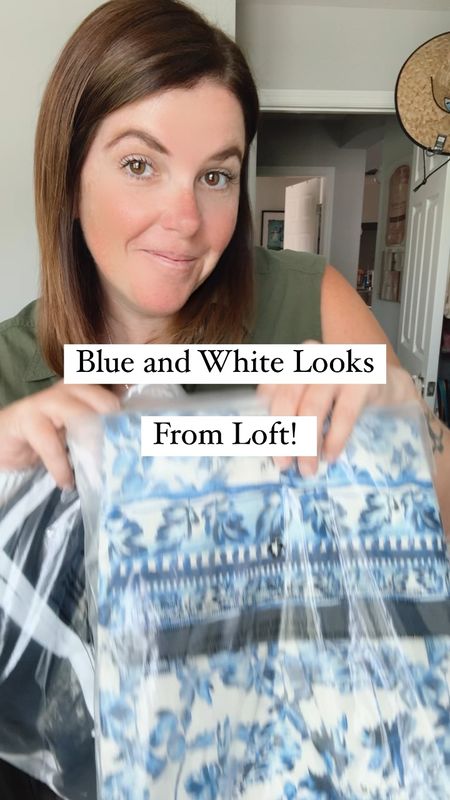 4 blue and white looks from Loft! All of these are perfect for spring and summer, everything runs TTS and everything is 30% off! 

#LTKStyleTip #LTKMidsize #LTKSaleAlert