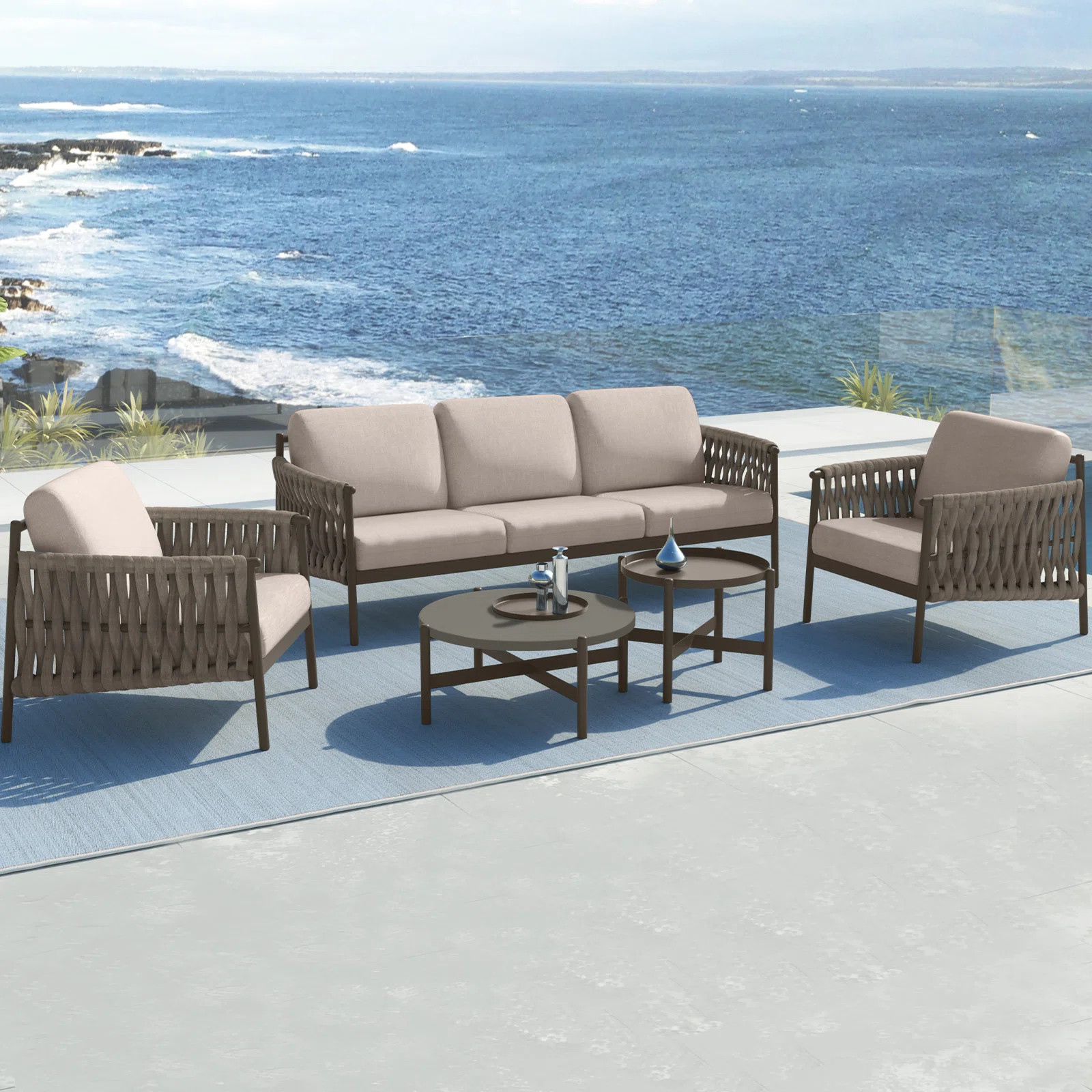 Marianus 5 Piece Sofa Seating Group with Cushions | Wayfair North America