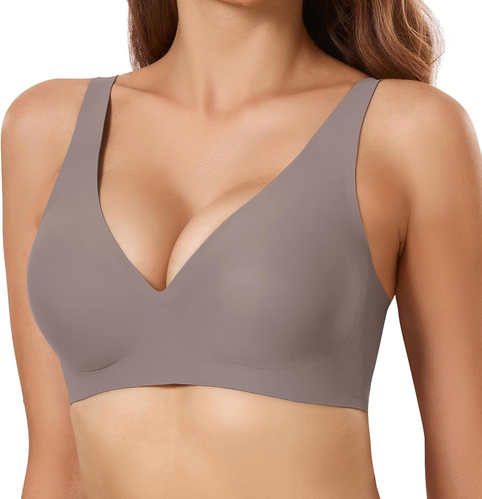 Gailife Deep V Bras for Women No Underwire Comfort Wireless Bralettes Adjustable Seamless Plunge ... | Amazon (US)
