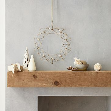 Glitter Geo Wreath | West Elm (US)