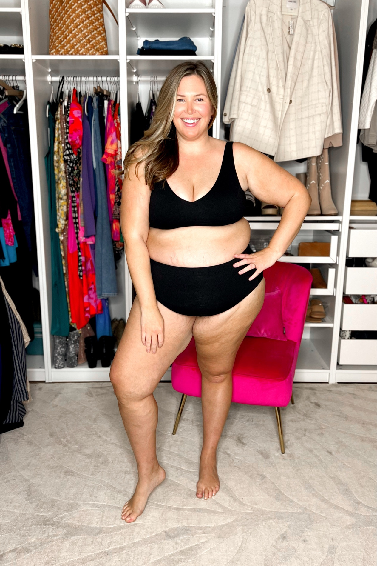 Trying out Spanx swimwear! Wearing a size 2x in everything! I suggest sizing up in the bikini top! Use code ASHLEYDXSPANX for a discount! 

#LTKswim #LTKSeasonal #LTKcurves