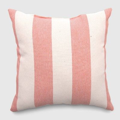 Square Cabana Stripe Outdoor Pillow - Threshold™ | Target