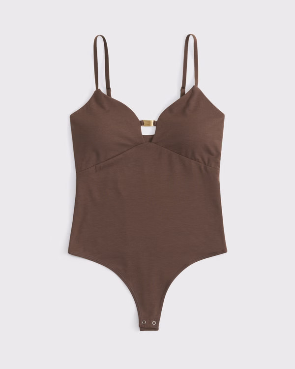 Bra-Free Hardware Cutout Bodysuit | Abercrombie & Fitch (US)