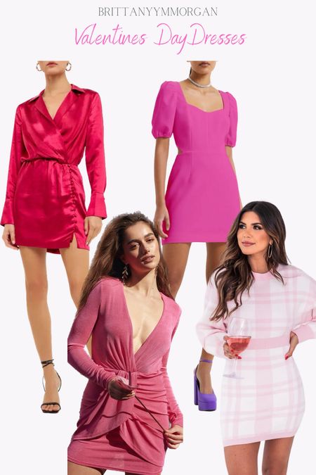 More Valentines Day dress picks! I absolutely love the one on the top left!! 

#valentinesdaydresses #pinkdresses #galentines #pink #valentinesday #minidress #sweaterdress 

#LTKunder100 #LTKSeasonal #LTKunder50