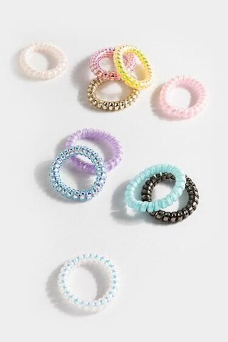 Betsey Metallic Coated Hair Coils Set - francesca's | Francesca's
