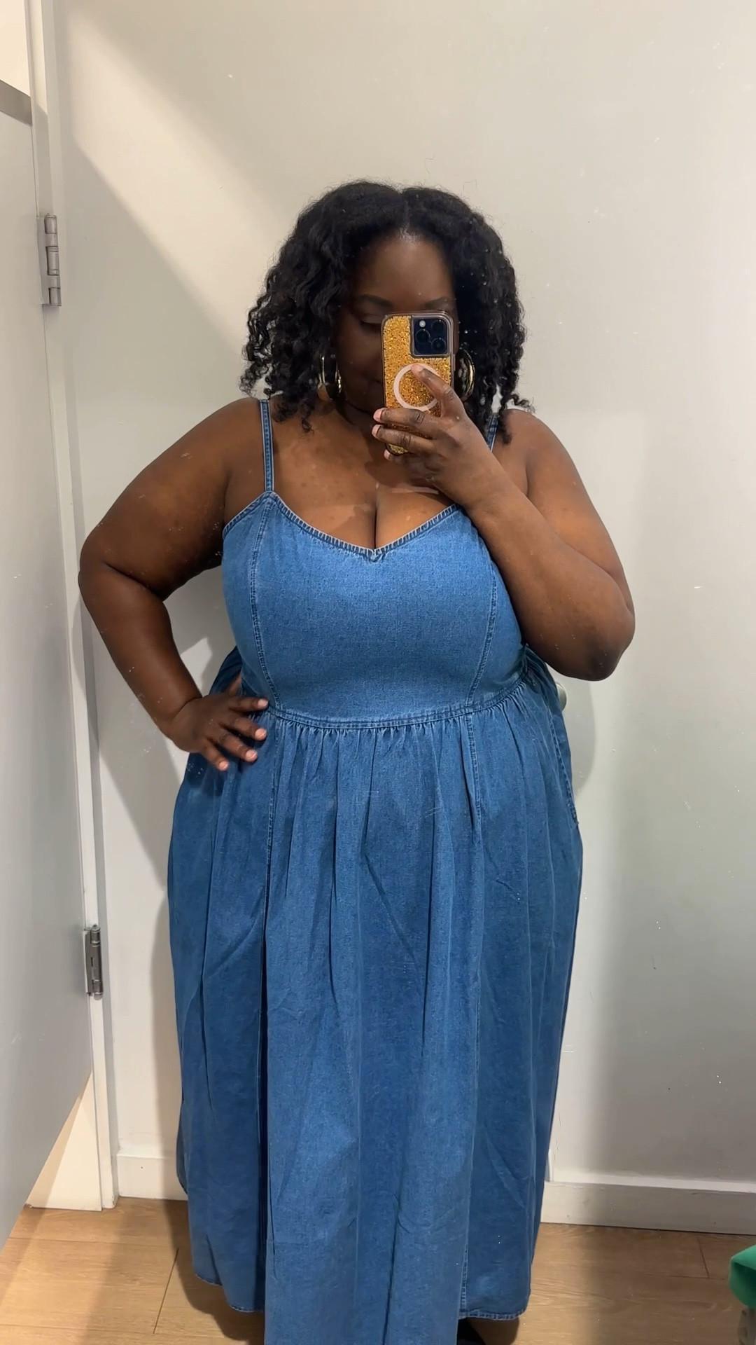 Found the cutest denim maxi dress that is plus size friendly. Makes for a cute spring outfit. Wearing an XXL.

#LTKPlusSize #LTKOver40 #LTKMidsize