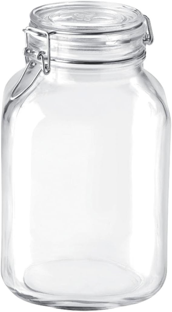Bormioli Rocco Fido Glass Square Jar, 3 Liter | Amazon (US)