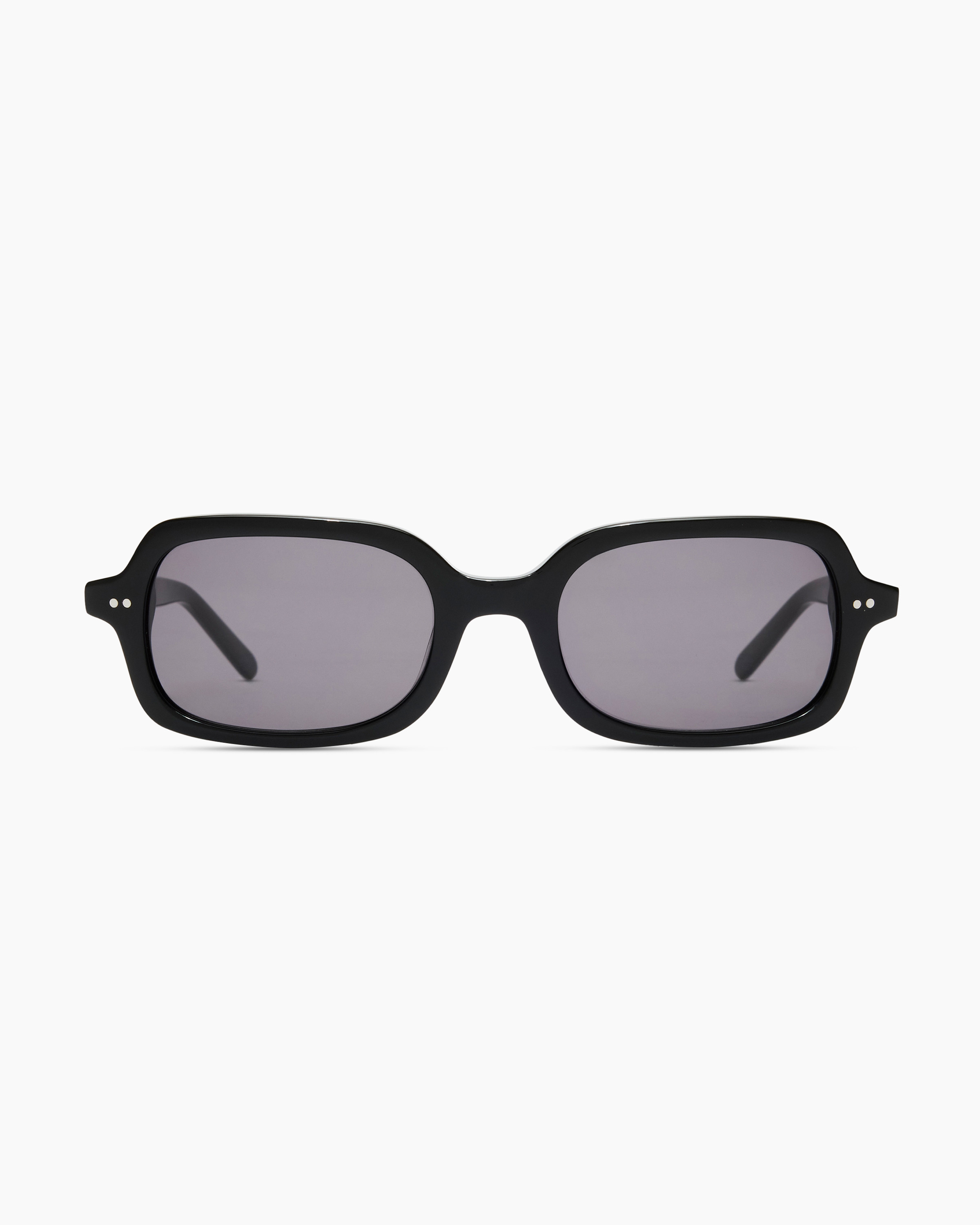 Quince | Santiago Polarized Acetate Sunglasses in Black with Grey lens, Size Standard, Cellulose Acetate | Quince