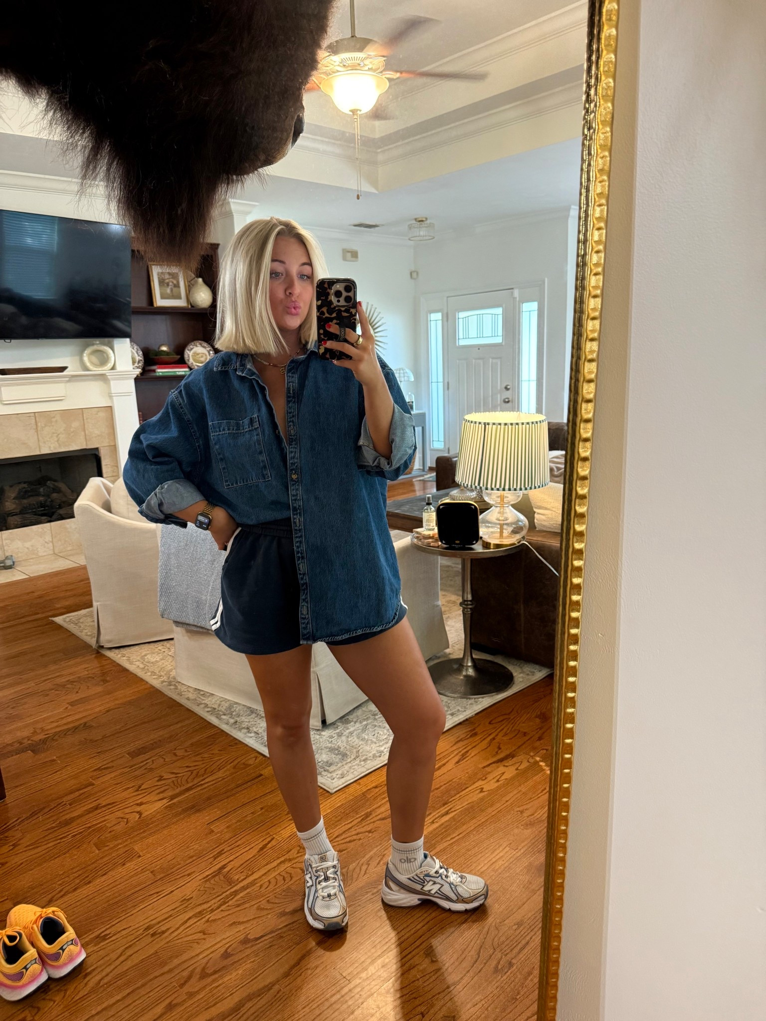 My fall uniform 
XL shirt, M short
Size down in NB