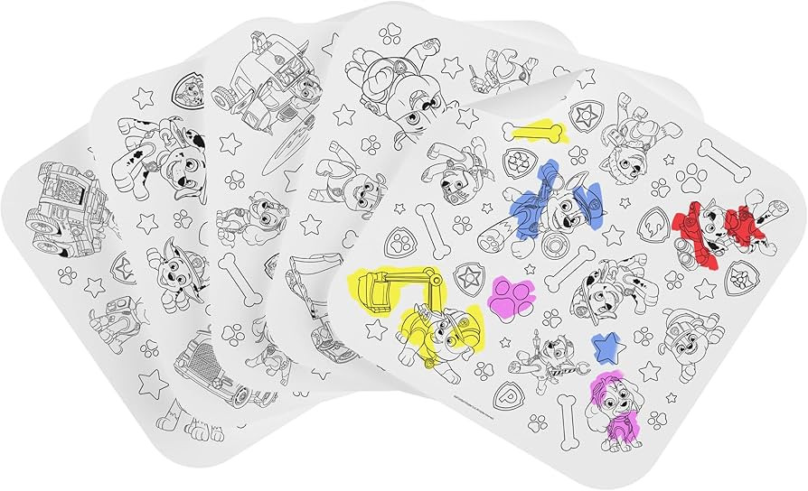Lalo PAW Patrol Giant Coloring Sheets for Kids and Toddlers - A Table Surface Saver - Mess Free A... | Amazon (US)
