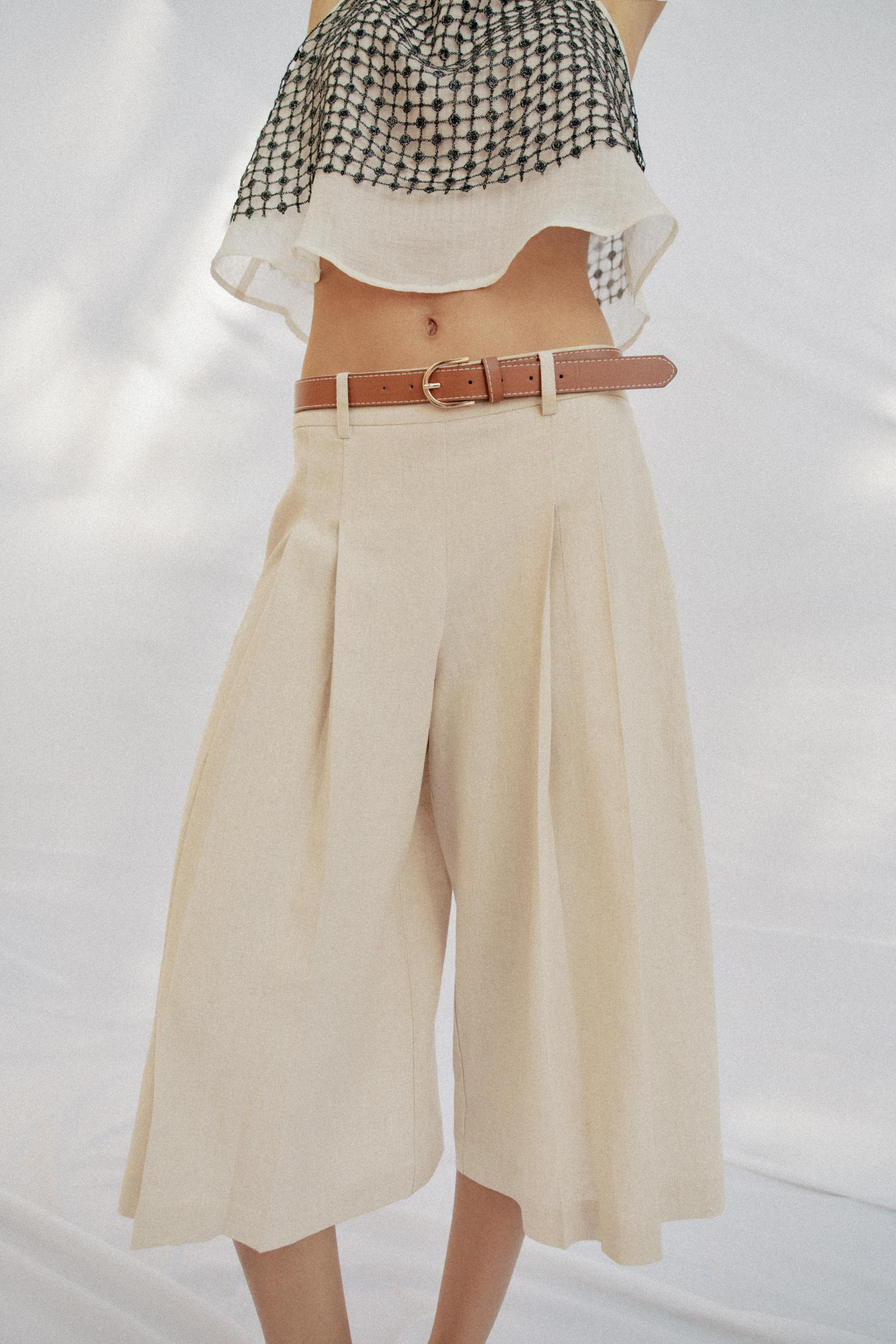 LONG BERMUDA SHORTS WITH BELT | Zara US