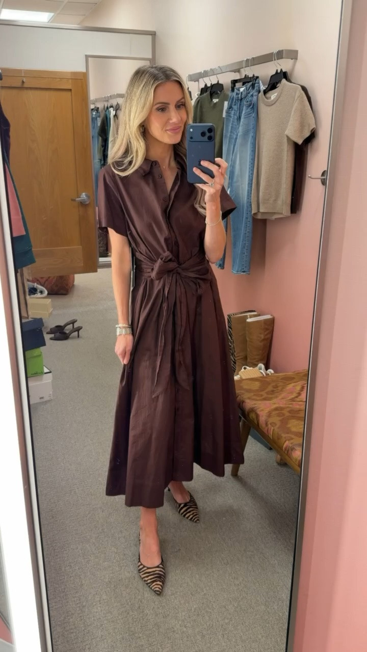 One of my favorite finds from the Nordstrom sale. This brown cotton dress has the prettiest detailing and is so flattering.

#LTKPetite #LTKgrwm #LTKootd